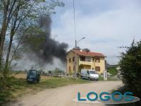 Cuggiono - Incendio nella zona nord.1