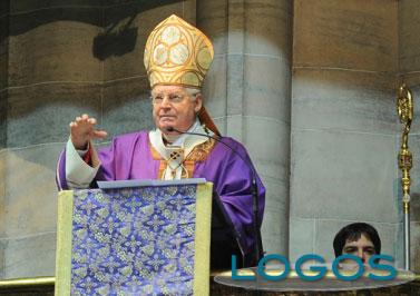 Sociale - L'Arcivescovo Angelo Scola in Duomo a Milano