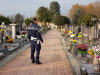 Castano - Controlli della Polizia locale al cimitero (Foto d'archivio)