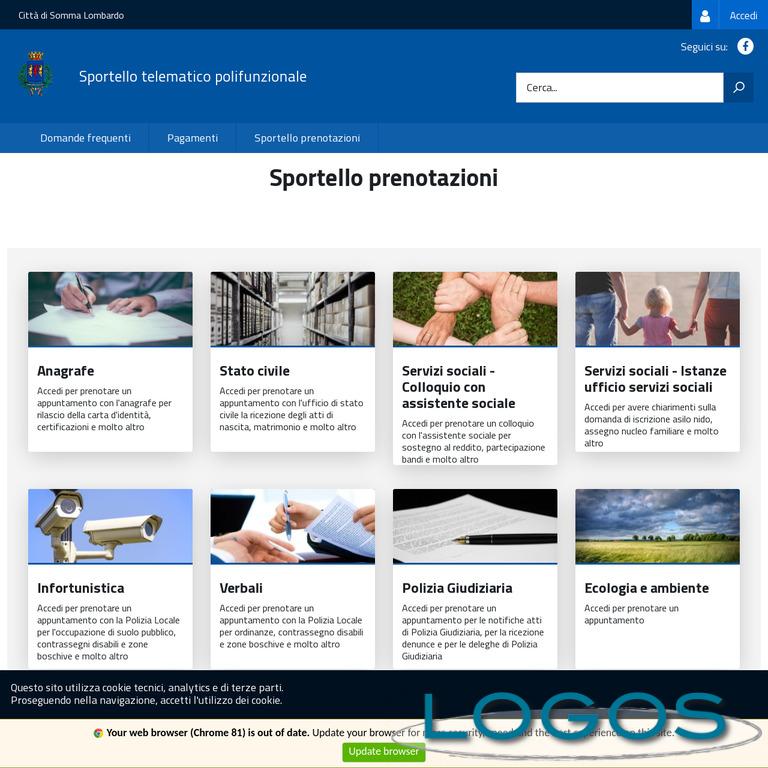 Territorio - Comune: appuntamenti online 