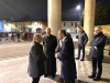 Cuggiono - Il presidente Attilio Fontana fuori dalla Basilica