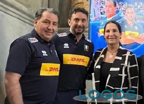 Sport - sottosegretarua Magoni con Mazzanti e De Giorgi