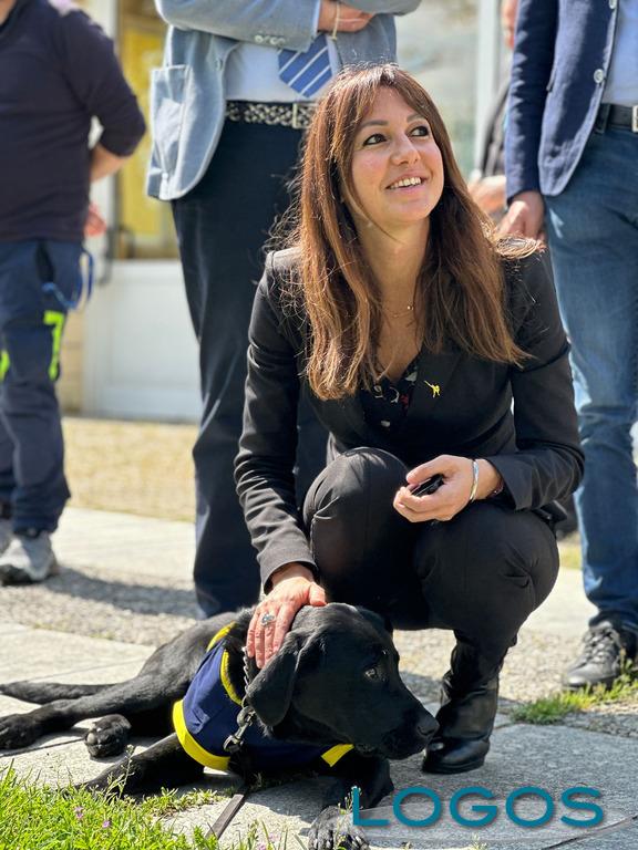 Milano - L'assessore Lucchini durante la visita 