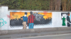 Milano / Sport - Il murales per il derby 