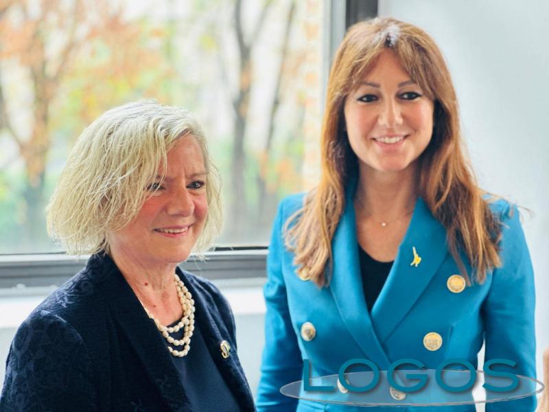 Milano - Assessore Lucchini e presidente Auser Colombini 