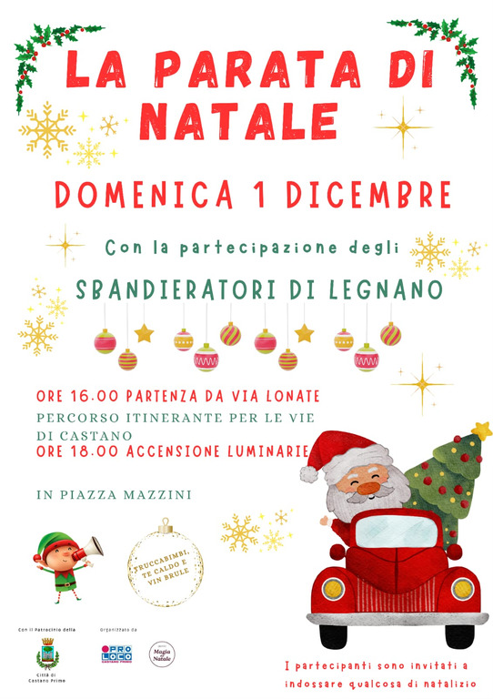 Castano Primo - La parata di Natale 2024, la locandina