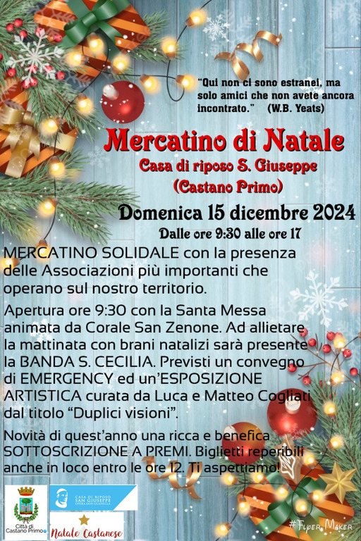 Castano / Eventi - Mercatino Natale San Giuseppe 