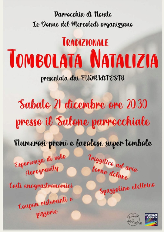 Nosate / Eventi - Tombolata natalizia 