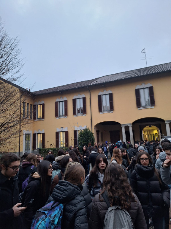 Magenta - Studenti del Quasimodo in protesta, gennaio 2025