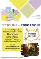 Film - Educazione fisica, locantina incontro di Cuggiono